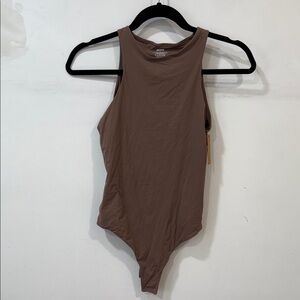 NWT SKIMS Brown Sleeveless Bodysuit (MD)